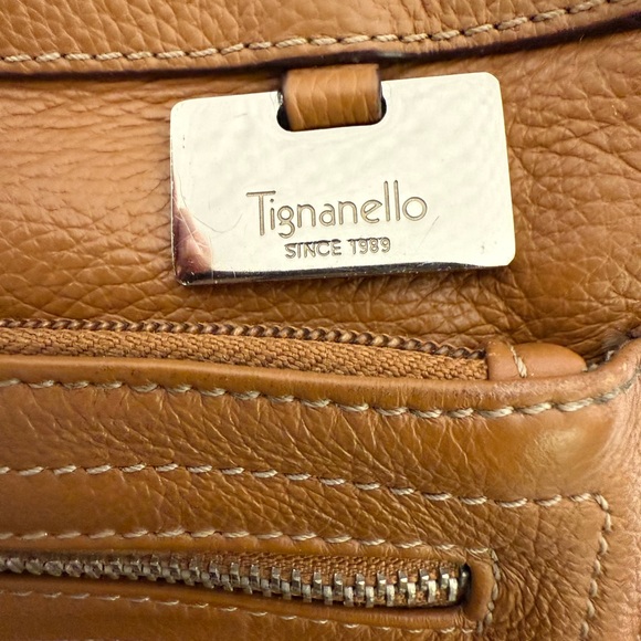 Tignanello Tan Leather Crossbody Bag - Picture 7 of 10